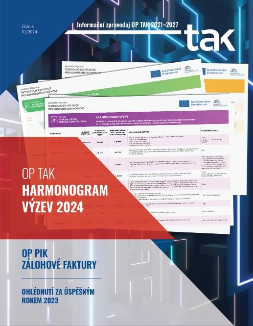 Vyšlo šesté vydání časopisu tak - informačního zpravodaje Operačního programu Technologie a aplikace pro konkurenceschopnost 2021-2027